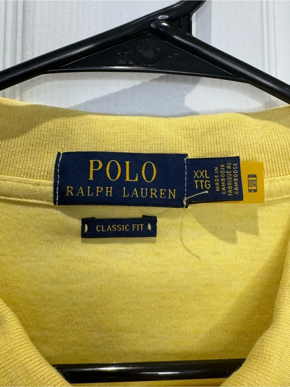 Polo Ralph Lauren Men's XXL Classic Fit Short Sleeve Polo Yellow Flesh Pony Golf